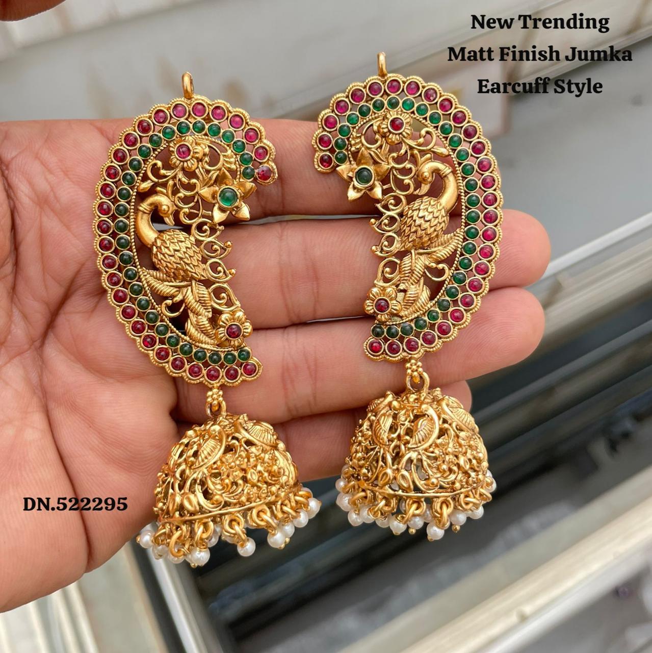 NEW DEGINER TEMPLE JEWELLLERY EARING IN EARCUFF PATERN